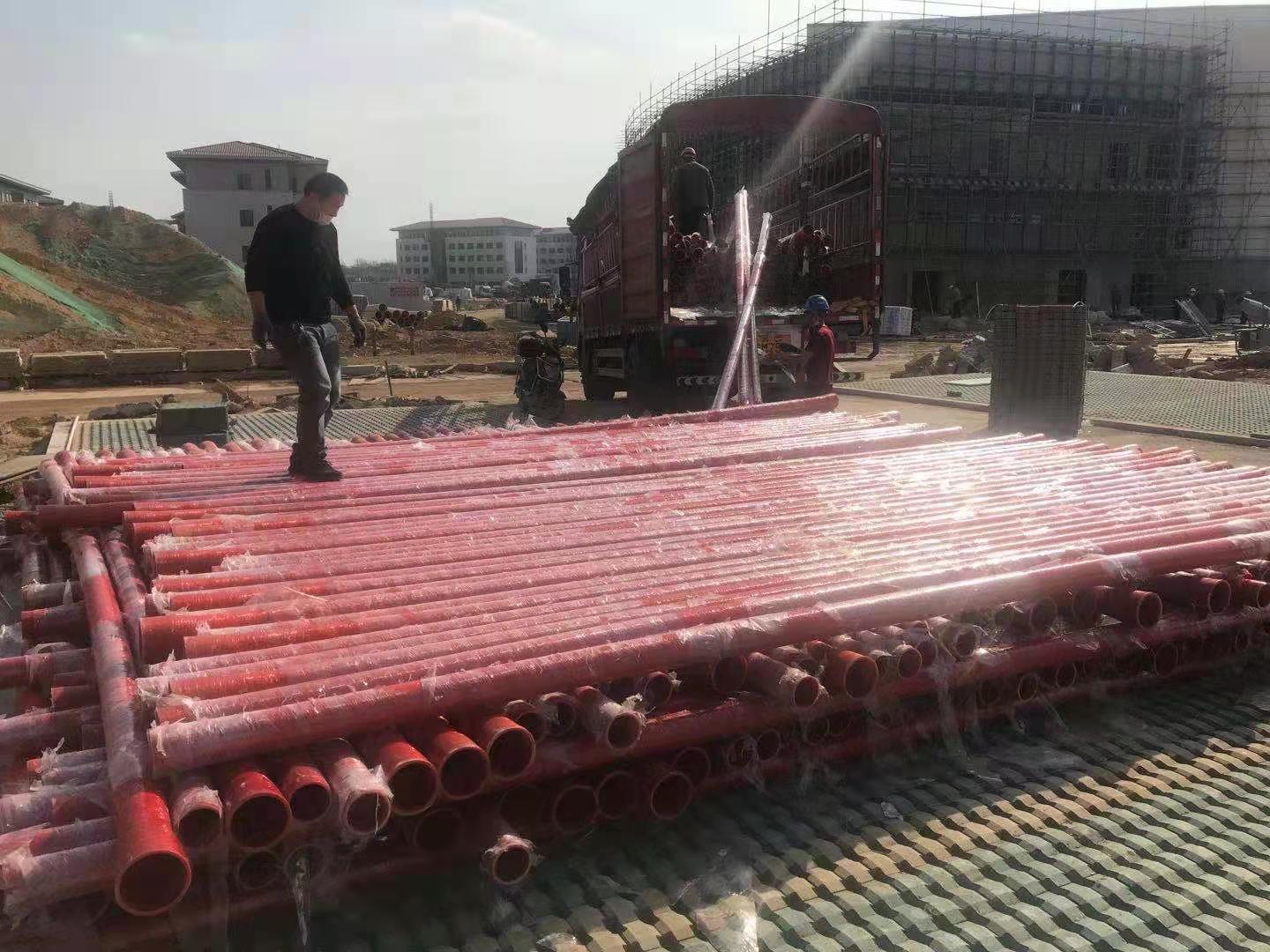 福建融通管業有限公司生產的“榕通”牌玻璃鋼電力護套管用于福建省二建省委黨校項目之中